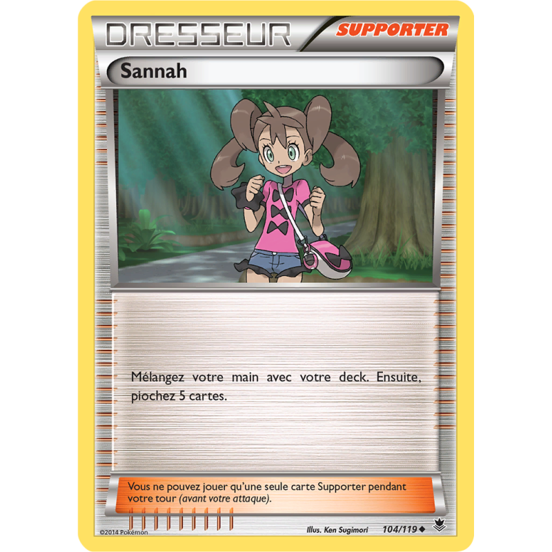 Carte Pokémon Sannah 104/119 Peu commune Vigueur Spectrale