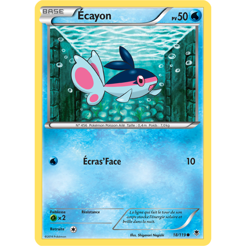 Carte Pokémon Écayon 18/119 Commune Vigueur Spectrale