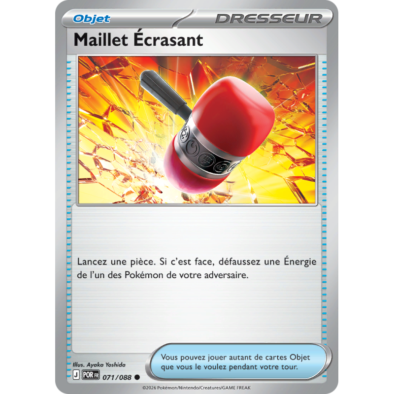 Carte Pokémon Maillet Écrasant 071/088 Commune Équilibre Parfait
