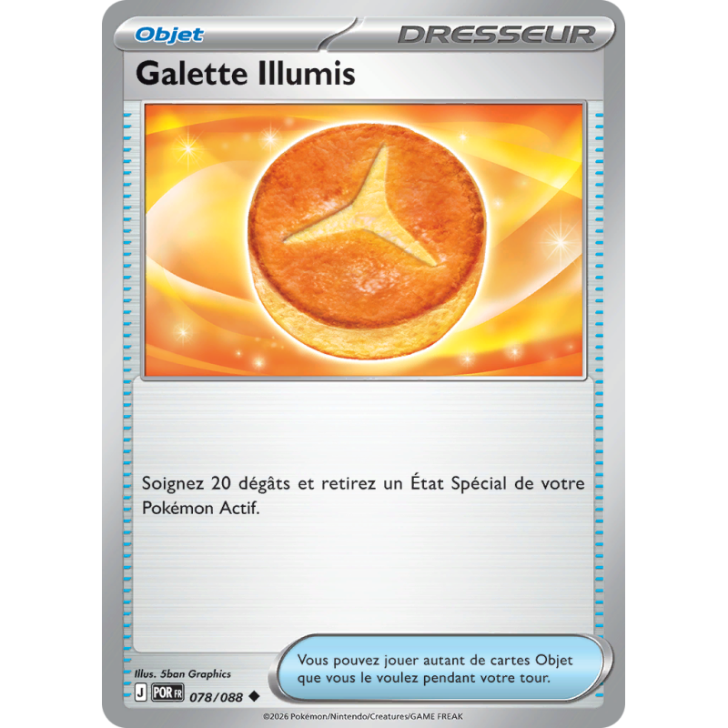 Carte Pokémon Galette Illumis 078/088 Peu commune Équilibre Parfait