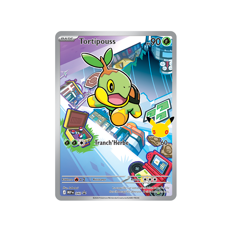 Carte Pokémon Tortipouss 40 Promo ME