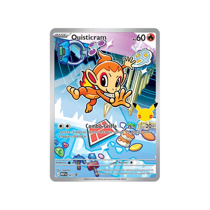 Carte Pokémon Ouisticram 41 Promo ME