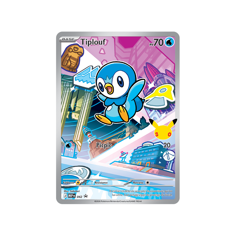Carte Pokémon Tiplouf 42 Promo ME