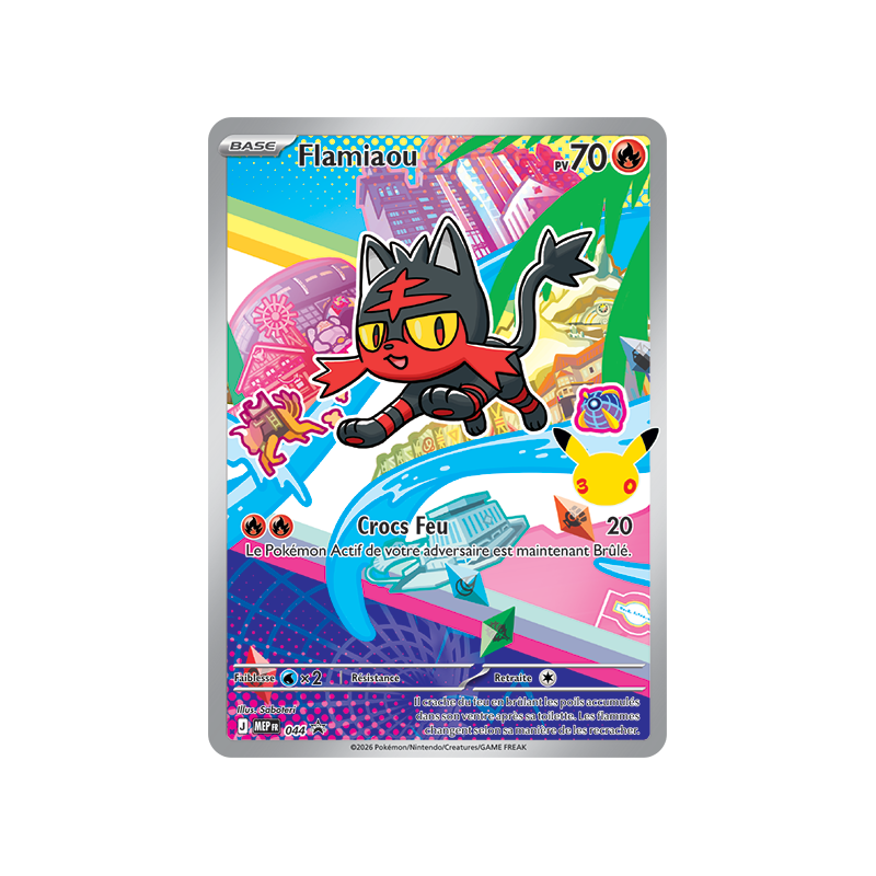 Carte Pokémon Flamiaou 44 Promo ME