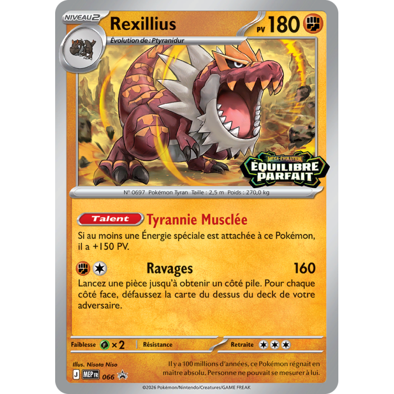 Carte Pokémon Rexillius 66 Promo ME
