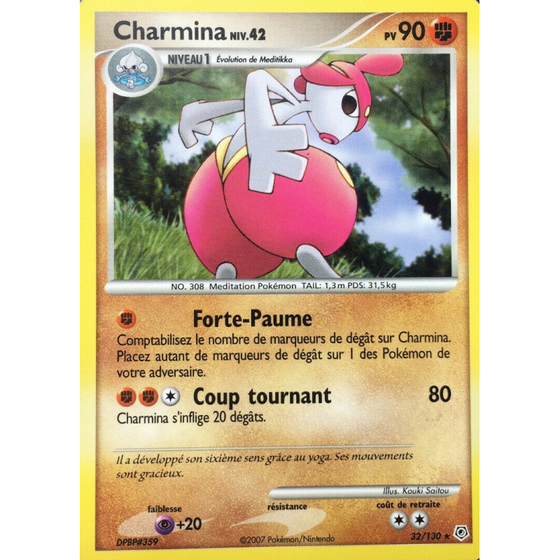Carte Pokémon Charmina 32/130 Rare Diamant & Perle (JCC)