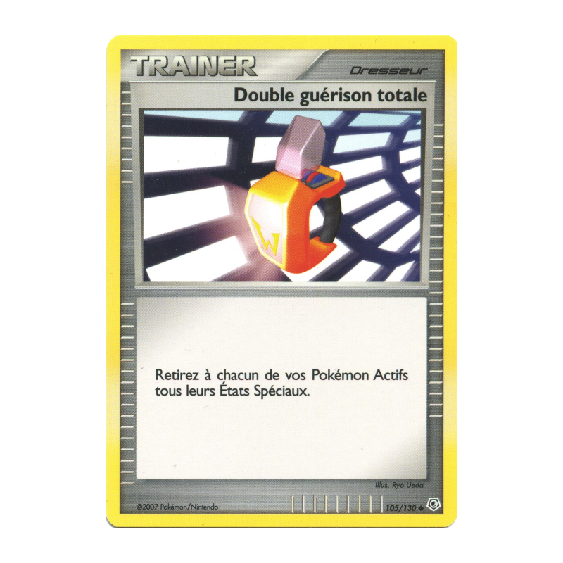 Carte Pokémon Double guérison totale 105/130 Peu commune Diamant & Perle (JCC)