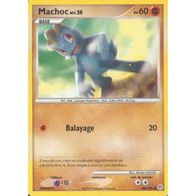 Carte Pokémon Machoc 86/130 Commune Diamant & Perle (JCC)