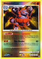 Carte Pokémon Rhinastoc 12/130 Holographique Diamant & Perle (JCC)