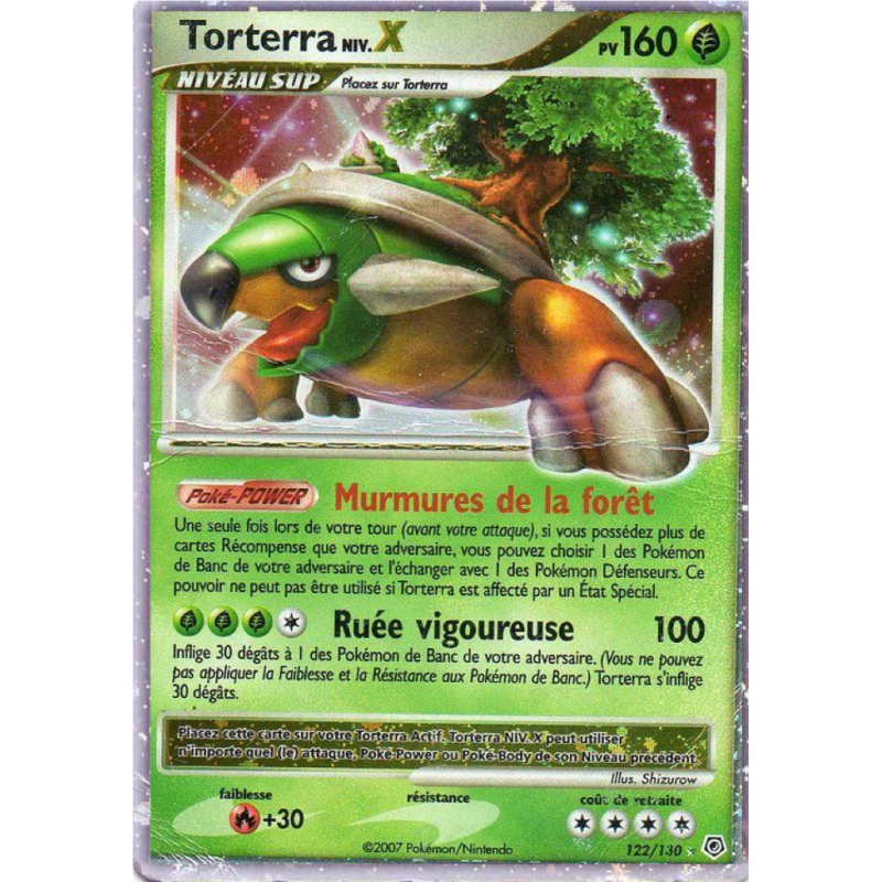 Carte Pokémon Torterra NIV.X 122/130 NIV.X Diamant & Perle (JCC)