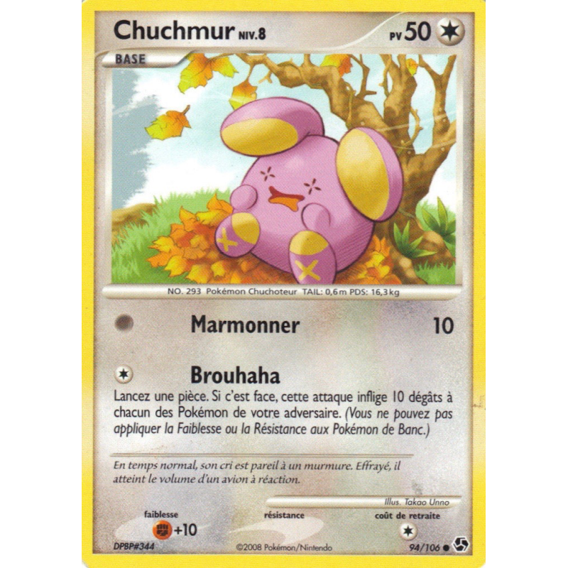 Carte Pokémon Chuchmur 94/106 Commune Duels au sommet