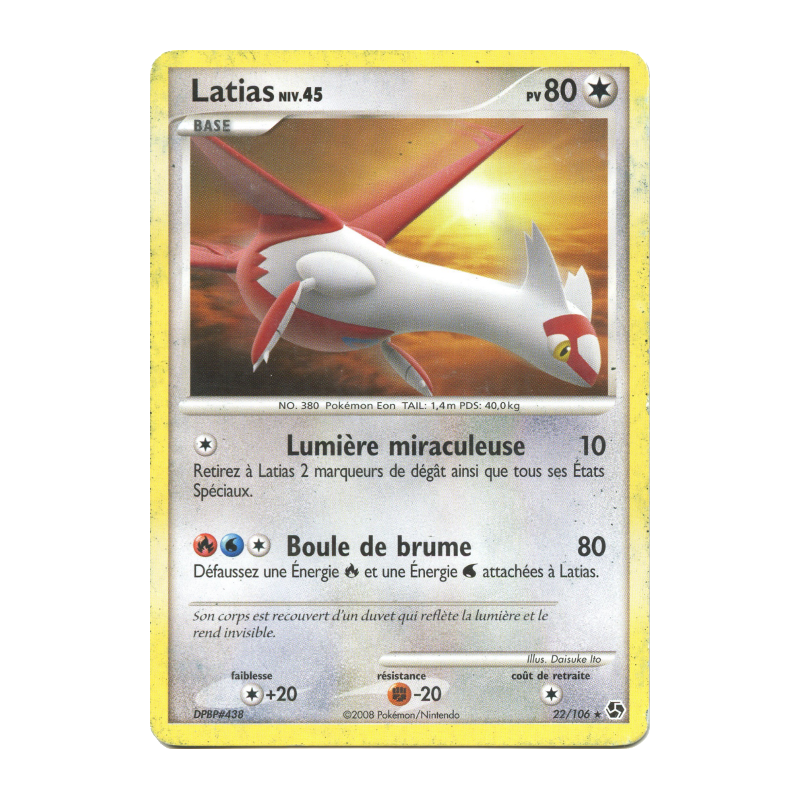 Carte Pokémon Latias 22/106 Rare Duels au sommet