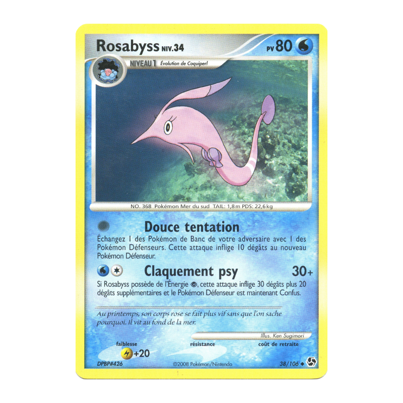 Carte Pokémon Rosabyss 38/106 Peu commune Duels au sommet