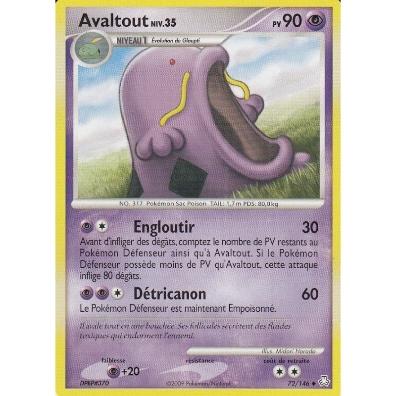 Carte Pokémon Avaltout 72/146 Peu commune Éveil des Légendes