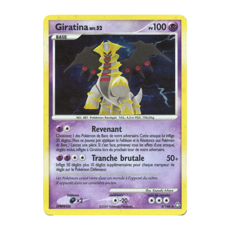 Carte Pokémon Giratina 4/146 Holographique Éveil des Légendes
