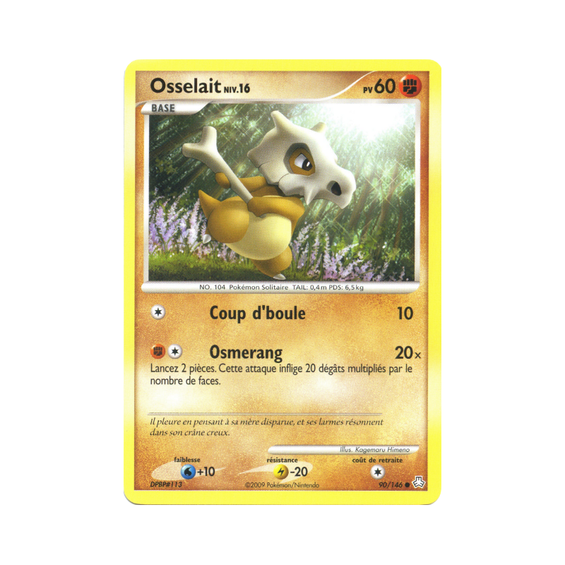 Carte Pokémon Osselait 90/146 Commune Éveil des Légendes