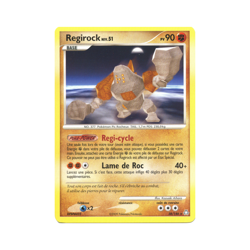 Carte Pokémon Regirock 38/146 Rare Éveil des Légendes
