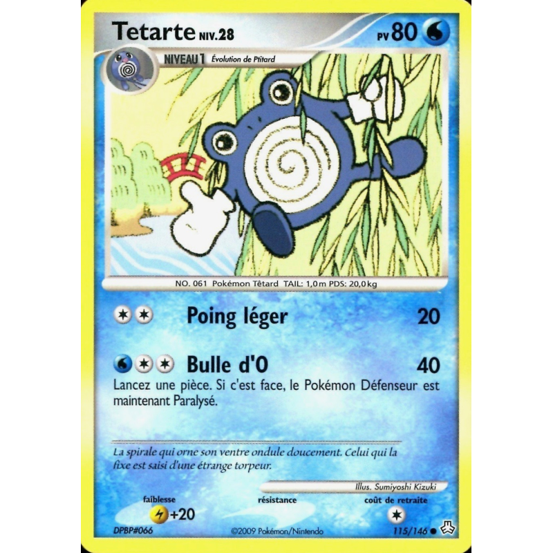Carte Pokémon Tetarte 115/146 Commune Éveil des Légendes