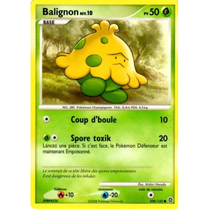 Carte Pokémon Balignon 108/132 Commune Merveilles Secrètes