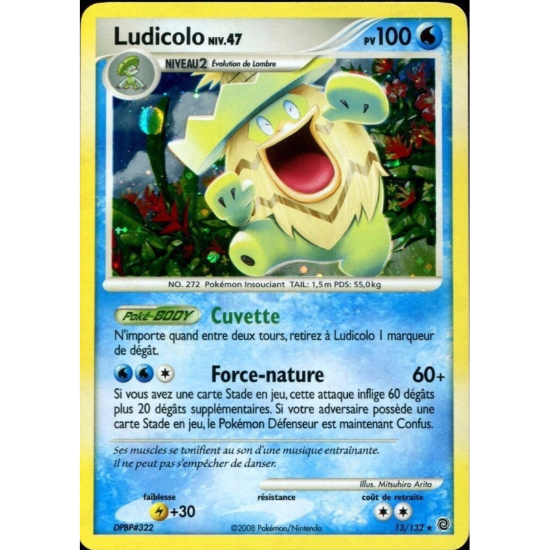 Carte Pokémon Ludicolo 13/132 Holographique Merveilles Secrètes
