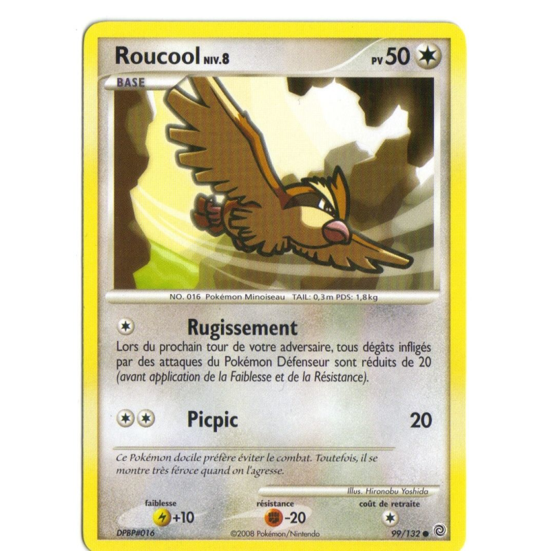 Carte Pokémon Roucool 99/132 Commune Merveilles Secrètes