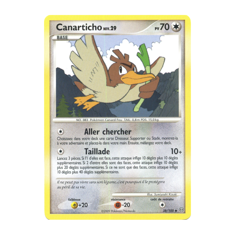 Carte Pokémon Canarticho 38/100 Peu commune Tempête
