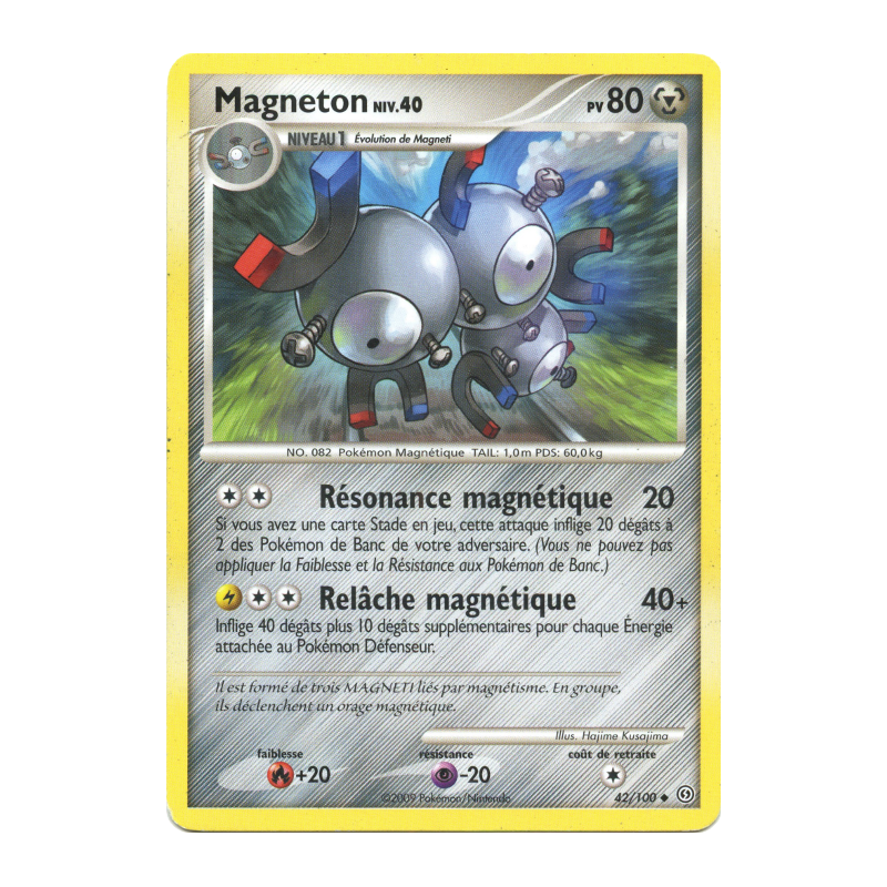 Carte Pokémon Magneton 42/100 Peu commune Tempête
