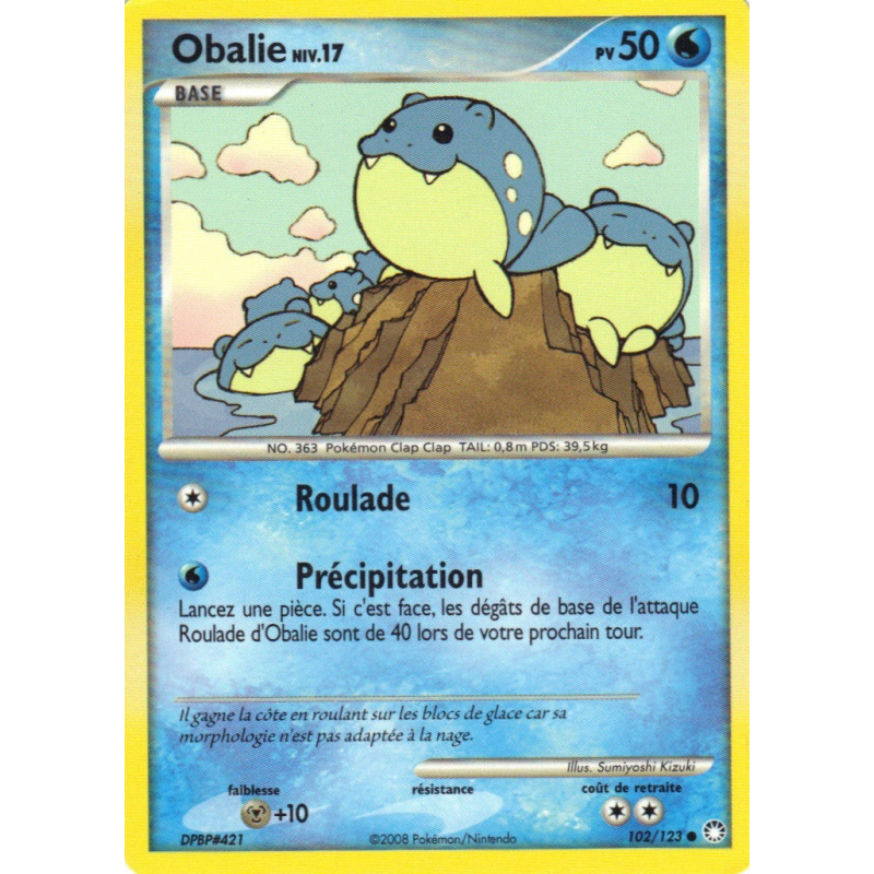 Carte Pokémon Obalie 102/123 Commune Trésors Mystérieux