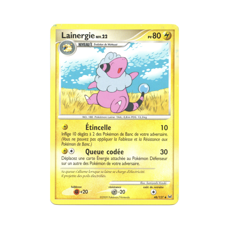Carte Pokémon Lainergie 48/127 Peu commune Platine (JCC)