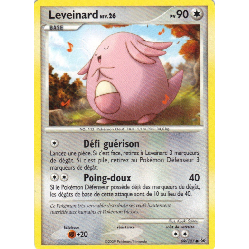 Carte Pokémon Leveinard 69/127 Commune Platine (JCC)