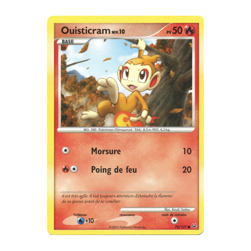 Carte Pokémon Ouisticram 70/127 Commune Platine (JCC)