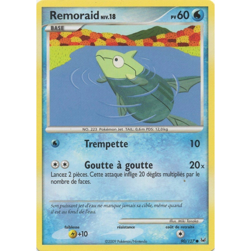 Carte Pokémon Remoraid 90/127 Commune Platine (JCC)