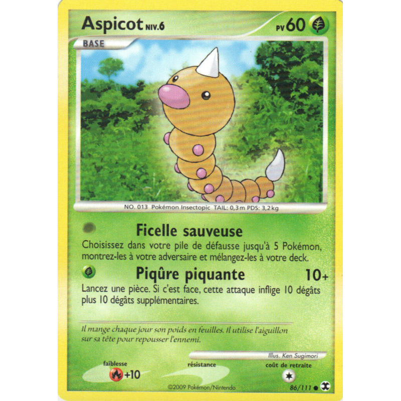 Carte Pokémon Aspicot 86/111 Commune Rivaux Émergeants