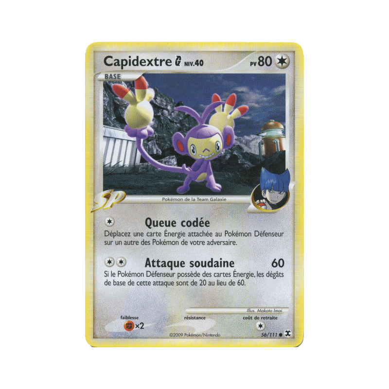 Carte Pokémon Capidextre G 56/111 Commune Rivaux Émergeants