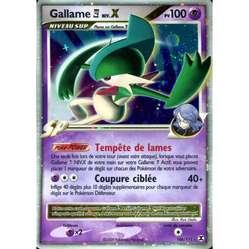 Carte Pokémon Gallame 4 NIV.X 106/111 NIV.X Rivaux Émergeants