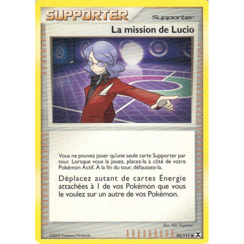 Carte Pokémon La mission de Lucio 92/111 Peu commune Rivaux Émergeants