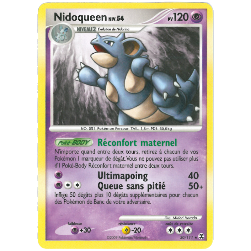 Carte Pokémon Nidoqueen 30/111 Rare Rivaux Émergeants