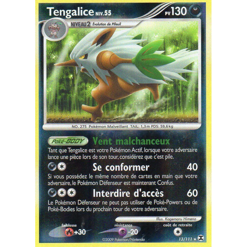 Carte Pokémon Tengalice 13/111 Holographique Rivaux Émergeants