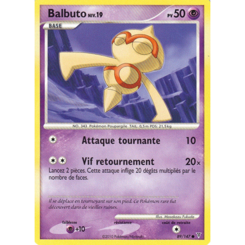 Carte Pokémon Balbuto 89/147 Commune Vainqueurs Suprêmes