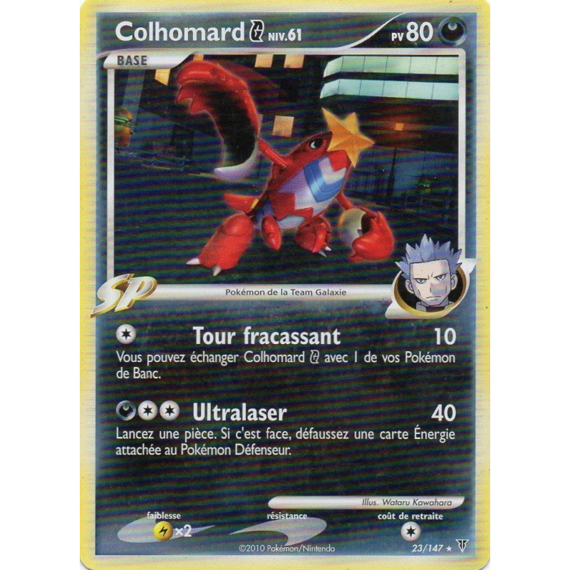 Carte Pokémon Colhomard G 23/147 Rare Vainqueurs Suprêmes