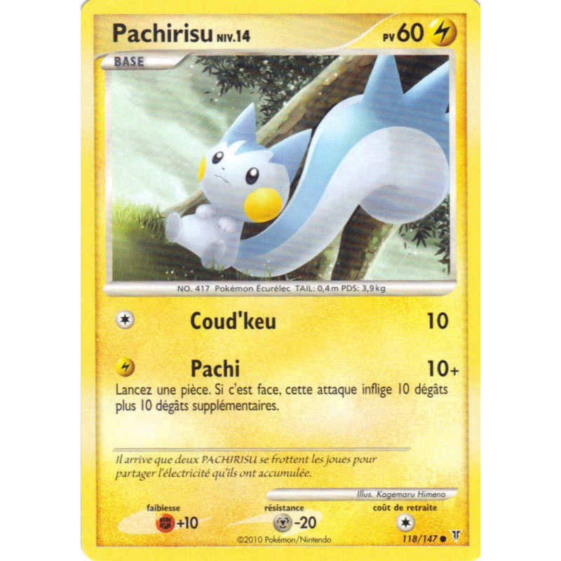 Carte Pokémon Pachirisu 118/147 Commune Vainqueurs Suprêmes
