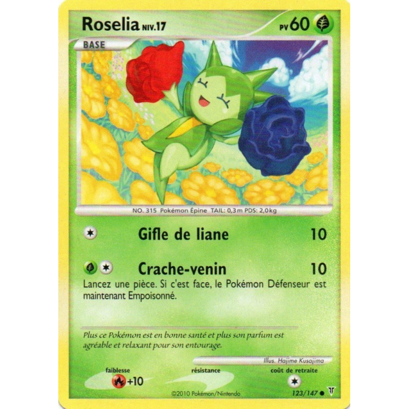 Carte Pokémon Roselia 123/147 Commune Vainqueurs Suprêmes