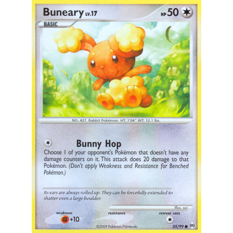 Carte Pokémon Buneary 55/99 Commune Platinum Arceus
