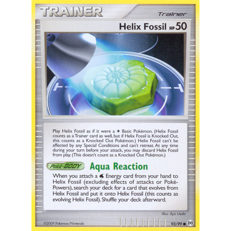 Carte Pokémon Helix Fossil 93/99 Commune Platinum Arceus