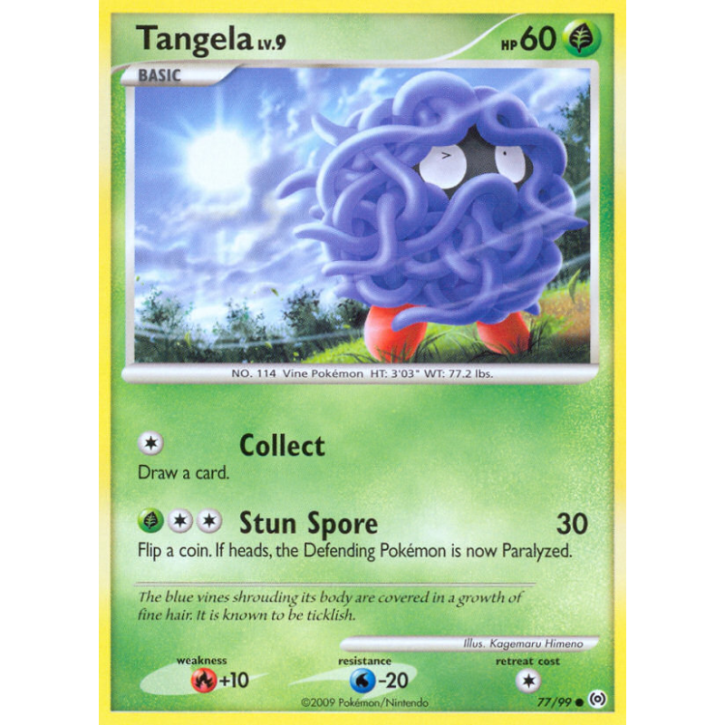 Carte Pokémon Tangela 77/99 Commune Platinum Arceus