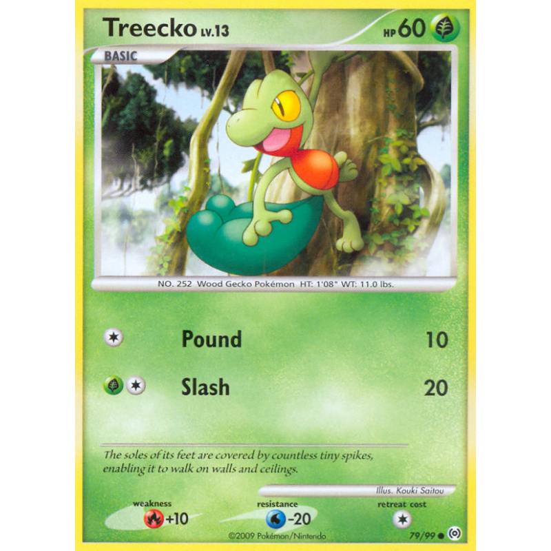 Carte Pokémon Treecko 79/99 Commune Platinum Arceus