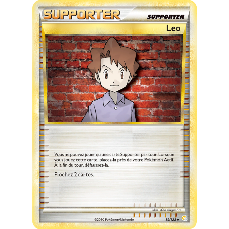 Carte Pokémon Leo 89/123 Peu commune HeartGold & SoulSilver (JCC)