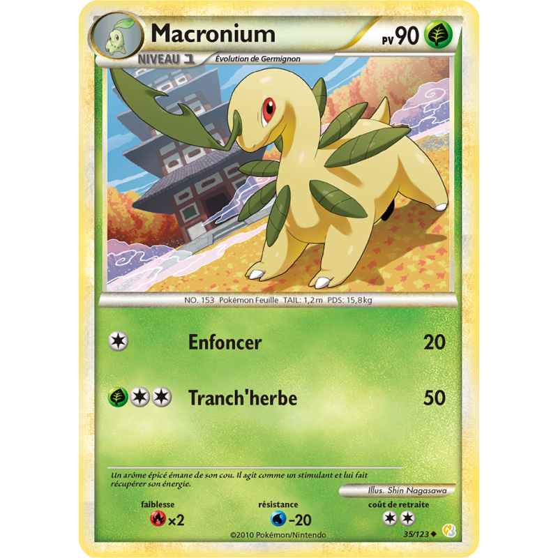 Carte Pokémon Macronium 35/123 Peu commune HeartGold & SoulSilver (JCC)
