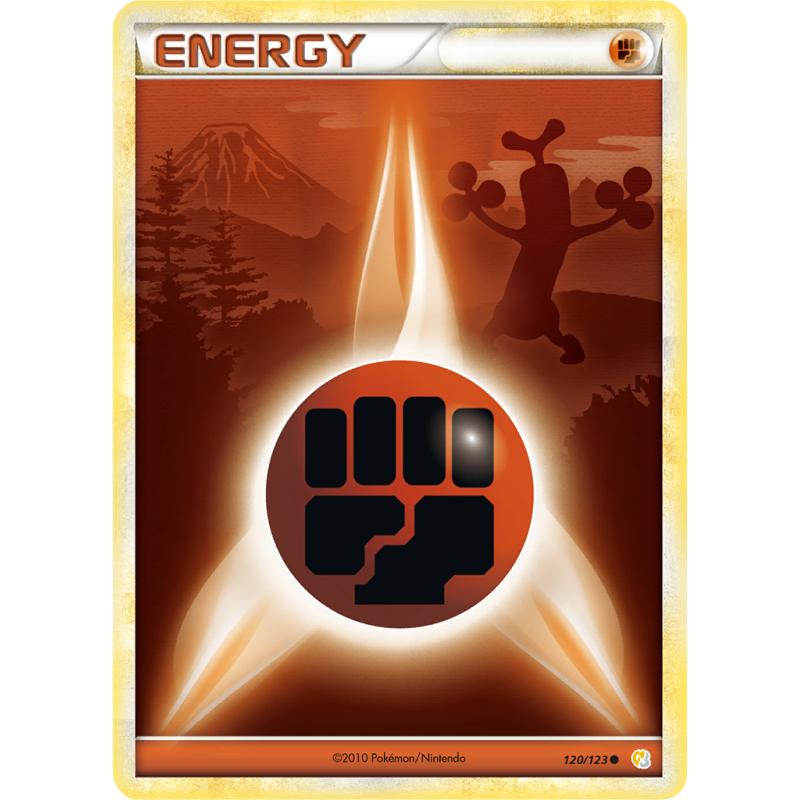 Carte Pokémon Énergie Combat 120/123 Commune HeartGold & SoulSilver (JCC)
