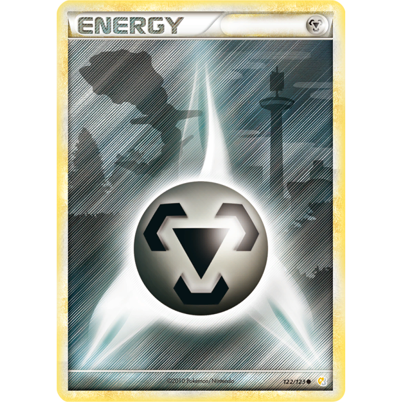 Carte Pokémon Énergie Métal 122/123 Commune HeartGold & SoulSilver (JCC)